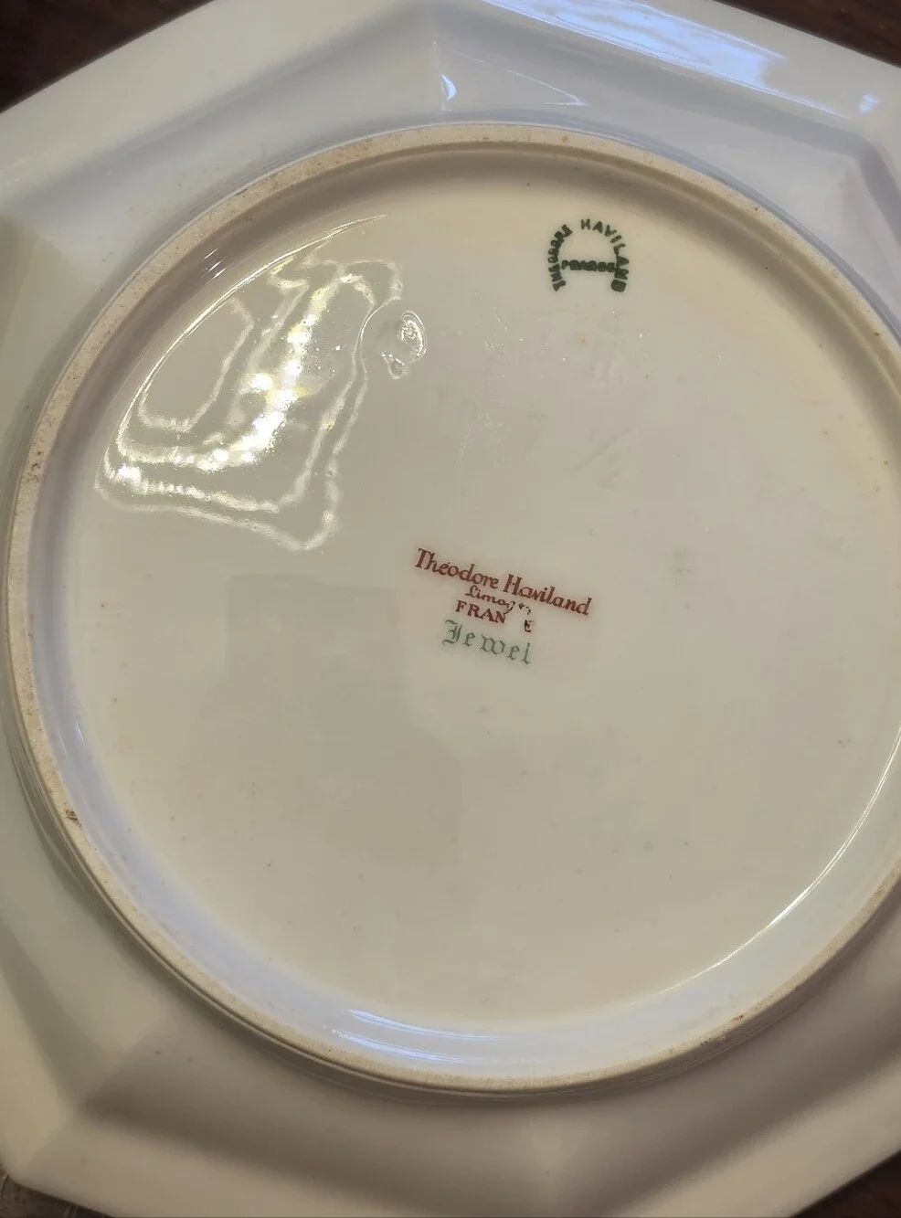 Theodore Haviland Limoges Jewel 3pc Serving Lot Octagonal Bowls & Platter 1920s